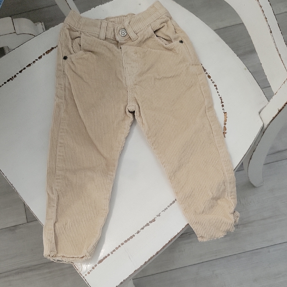 Zara Kids Beige Corduroy Trousers